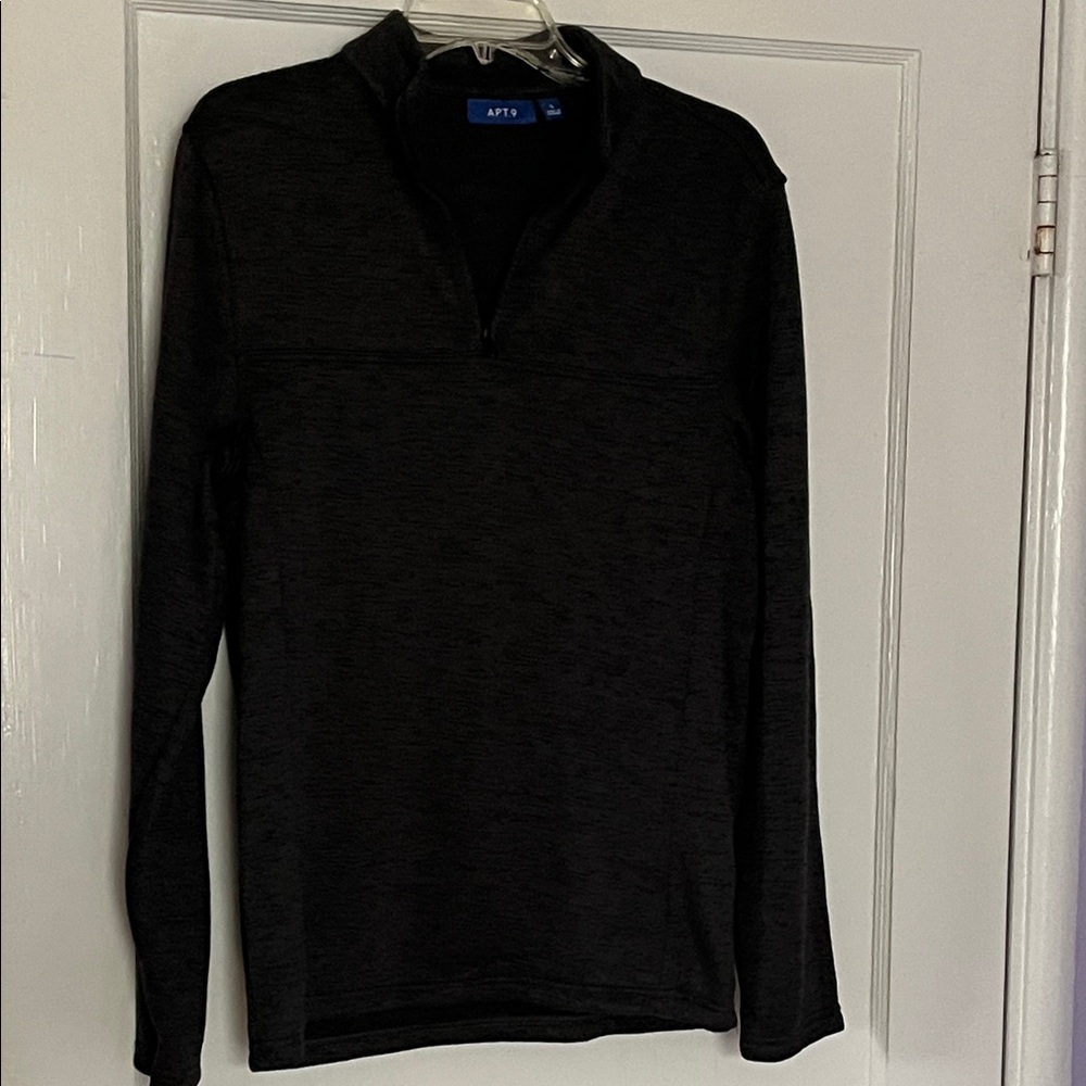 Apt. 9 Men's Charcoal Zip-Up Sweater